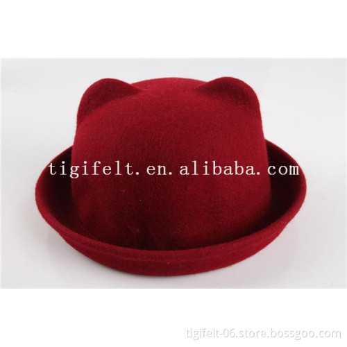 100% Winter wool felt hat for children